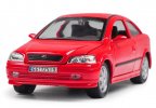 Welly Red / Silver 1:24 Scale Diecast 2000 Opel Astra Model