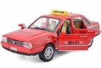 1:32 Red / Yellow / Orange / Green Diecast VW Santana Taxi Toy