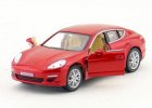 Silver / Blue / Red 1:40 Diecast Porsche Panamera S Toy