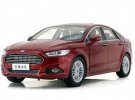 White / Red 1:18 Scale Diecast 2013 Ford New Mondeo Model