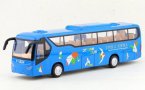 Kids 1:48 Scale Blue Diecast Coach Bus Toy