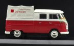 Red-White 1:43 Scale NOREV Diecast 1961 VW DOKE T1 Model