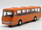 Orange 1:43 Scale Diecast 1983 LAZ-677M City Bus Model