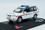 1:43 White Norway Police Diecast 2006 Nissan X-Trail Model