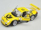 White / Yellow 1:18 Scale Welly Diecast Porsche 911 GT3 CUP