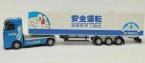 Kids White-Blue Pull-Back Function Doraemon Container Truck Toy