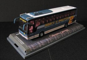 1:76 Scale White-Blue CORGI Van Hool T9 Bibby\'s of lngleton Bus