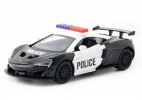 1:36 Scale Police Black Kids Diecast McLaren 570S Car Toy
