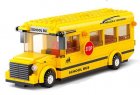 246 Pieces Kids Yellow Building Blocks U.S. School Bus Toy
