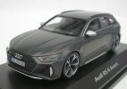 Gray 1:43 Scale Minichamps Diecast 2019 Audi RS 6 Avant Model