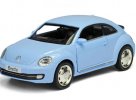 Kids 1:36 Scale White / Blue / Red Diecast VW Beetle Toy