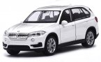 1:36 Scale White / Brown Kids Welly Diecast BMW X5 SUV Toy