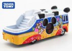 Mini Scale Colorful Die-Cast TOMY Tokyo Disney Bus Toy