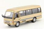 Beige 1:32 Scale Kids Diecast Toyota Coaster Coach Bus Toy
