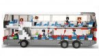 741 Pieces White ABS Plastics Educational Building Block Bus Toy