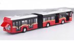 Kids Red / Blue / White / Yellow Diecast Articulated Bus Toy