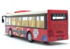Kids White / Red / Yellow / Blue Die-Cast City Bus Toy