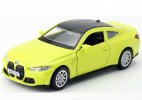 Yellow 1:42 Scale Kids Diecast BMW M4 Car Toy