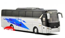 Silver 1:42 Scale Die-Cast Golden Dragon XML 6125 Bus Model
