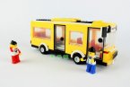 DIY ABS Made Kids Yellow Educational School Bus Toy