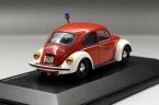 Red 1:43 Scale SCHUCO Fire Fighting Diecast VW Beetle Model
