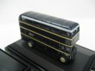Mini Scale Black Oxford British Double-decker Bus Model