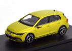 Yellow / Silver 1:43 Scale NOREV Diecast VW Golf 8 Model