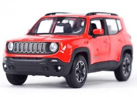Red 1:24 Scale Maisto Diecast Jeep Renegade Model