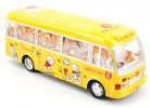 Kid Plastic Yellow /Red Full Function Cartoon Design R/C Bus Toy