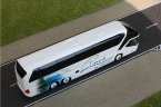 White-Blue 1:87 Scale Neoplan Starliner 2 Pinno Tour Bus Model