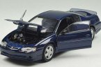 Deep Blue / Yellow 1:24 Welly Diecast Chevrolet Monte Carlo