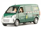 1:24 Scale Green China Post Diecast Wuling Rongguang Van Toy