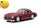 Red / Black Kids 1:36 Scale Diecast Mercedes-Benz 300SL Toy