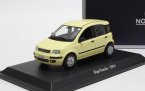 1:43 Scale Yellow NOREV Diecast 2004 Fiat Panda Model