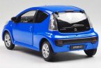 Red 1:24 Scale Welly Diecast Citroen C1 Model