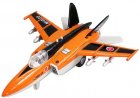 Orange / Blue / Silver Kids Die-Cast MIG-25 Fighter Aircraft Toy