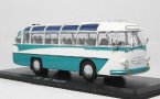 White-Green 1:43 Scale Die-Cast LAZ-697 Tourist Bus Model