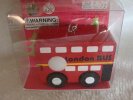 Mini Scale Red Wooden London Bus Toy