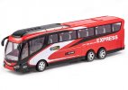 Plastics Red-White Kids R/C Express Coach Bus Toy