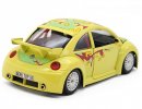 Yellow 1:24 Scale Bburago Diecast VW New Beetle CUP Model