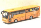 1:87 Scale Orange Sentosa Diecast Tour Bus Model