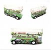 Medium Size Kids Red / Green / Blue Double Deck Tour Bus Toy