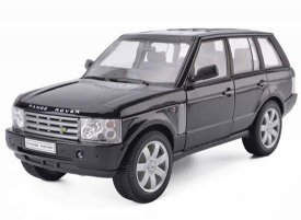 Silver / Black / White 1:18 Scale Diecast Range Rover Model