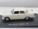 White / Blue 1:43 Scale Diecast Peugeot 404 1966 Model