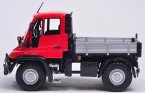 Red / Yellow 1:24 Welly MERCEDES-BENZ Unimog U400 Dump Truck