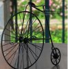Different Wheel Size Black Vintage Design Tinplate Bicycle Model
