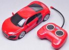 Full Function Kids Red / White 1:24 Scale Welly R/C Audi R8 V10