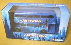 1:76 Scale Deep Blue Corgi MARY POPPINS Double-decker Bus Model