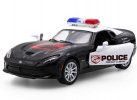 1:36 Scale Kids Black Police Diecast Dodge Viper SRT Toy