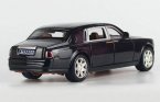 Wine Red / Black / Golden 1:24 Diecast Rolls-Royce Phantom Toy